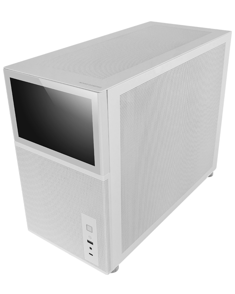 Mars Gaming MC-LCD Mini Tower Black. White