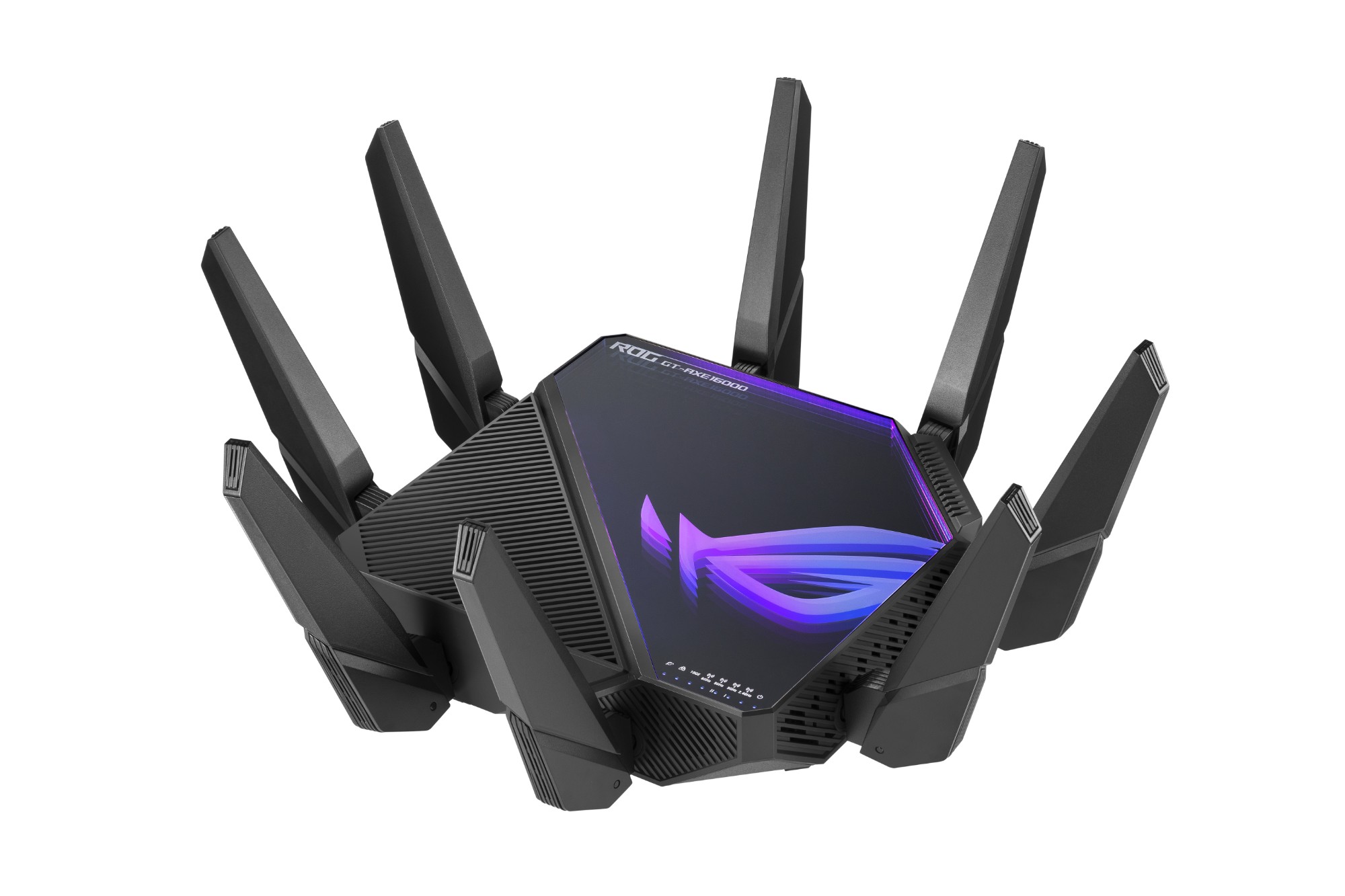 90IG06W0-MU2A10 ASUS ROG Rapture GT-AXE16000 - Wireless router - 6-port switch - 10 GigE, 2.5 GigE - WAN ports: 3 - Wi-Fi 6E - Multi-Band