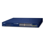 PLANET FGSW-1816HPS network switch Managed L2 Fast Ethernet (10/100) Power over Ethernet (PoE) Blue