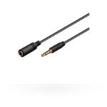 Microconnect 3.5mm - 3.5mm, 0.5m audio cable Black