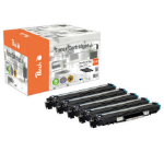 Peach PT1071 tonercartridge 5 stuk(s) Compatibel Zwart, Cyaan, Magenta, Geel