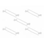 DeLOCK 18954 cable tie Parallel entry cable tie Polyamide White 10 pc(s)