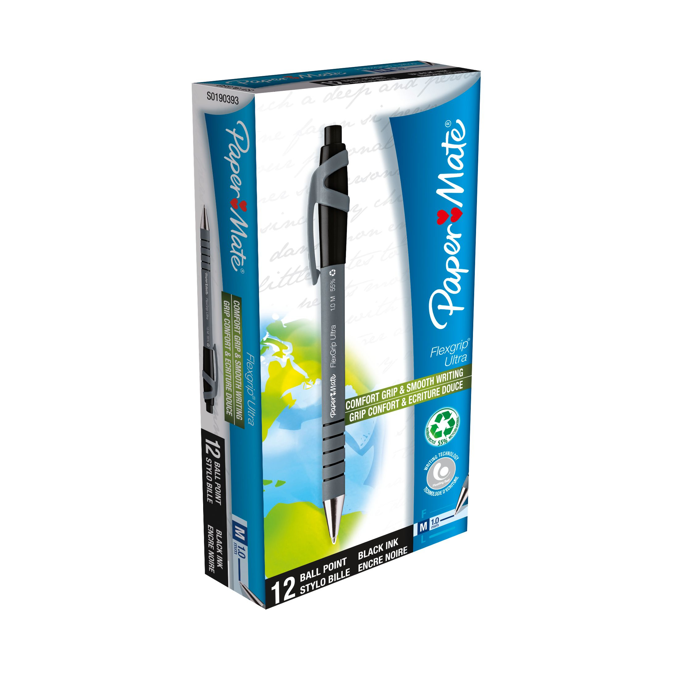 Papermate Paper Mate FlexGrip Ultra Retractable Ballpoint Pens,...