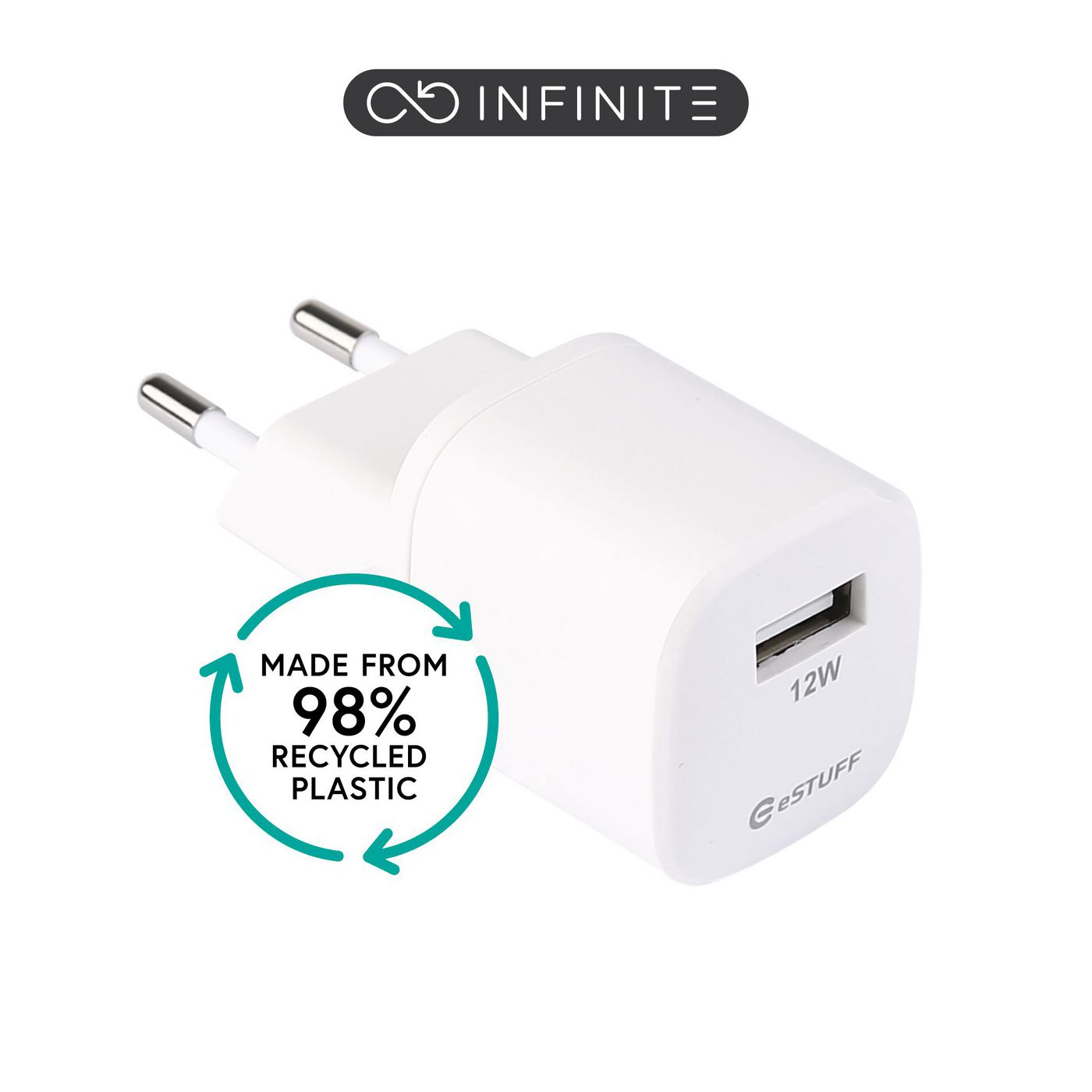 Estuff White Es637001 Mobile Device Charger Smartphone Ac Indoor
