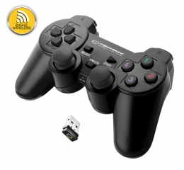 Image of Esperanza EGG108K Gaming Controller Black USB 2.0 Gamepad Analogue...