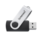 Intenso USB flash drive Office Line, 256 GB, USB-A, 3.2 Gen 1x1, black-silver