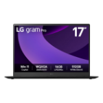 LG 17Z90TR-E.AD8BG laptop Intel Core Ultra 7 255H 43.2 cm (17") WQXGA 32 GB LPDDR5x-SDRAM 2 TB SSD NVIDIA GeForce RTX 5050 Wi-Fi 7 (802.11be) Windows 11 Home Black