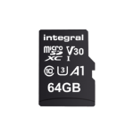 Integral 64GB MICRO SD CARD MICROSDXC UHS-1 U3 CL10 V30 A1 UP TO 100MBS READ 70MBS WRITE