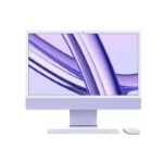 Apple iMac 24-inch: Apple M3 chip with 8-core CPU, 10-core GPU and 16-core Neural Engine, 16GB, 256GB, Apple Magic Keyboard with Numeric/Touch ID keypad (British), Magic Mouse + Magic Trackpad, Gigabit Ethernet - Purple (CTO)