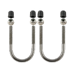 RAM Mounts Stainless Steel U-Bolt Hardware Pack for Rails 1" to 1.25"