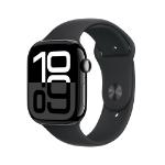 Apple Watch Series 10 GPS 46mm Jet Black Aluminium Case with Black Sport Band - M/L  Chert Nigeria