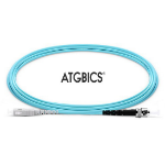 ATGBICS SC-ST OM4, Fibre Optic Cable, Multimode, Simplex, Aqua, 15m