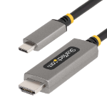 StarTech.com 6ft (2m) USB-C to HDMI Adapter Cable, 8K 60Hz, 4K 144Hz, HDR10, USB Type-C to HDMI 2.1 Video Converter Cable, USB-C DP Alt Mode/USB4/Thunderbolt 3/4 Compatible - USB-C Laptop to HDMI Monitor