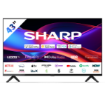 Sharp 2T-C43GD2225K TV 109.2 cm (43") Full HD Smart TV Wi-Fi Black