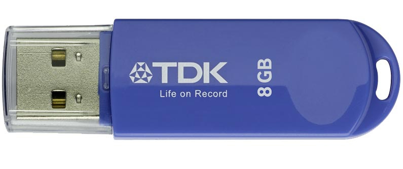 TDK TRANS-IT, 8GB USB flash drive USB Type-A 2.0 Blue