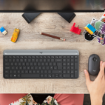 Logitech 920-009192 toetsenbord Inclusief muis Universeel RF Draadloos QWERTZ Zwitsers Grafiet