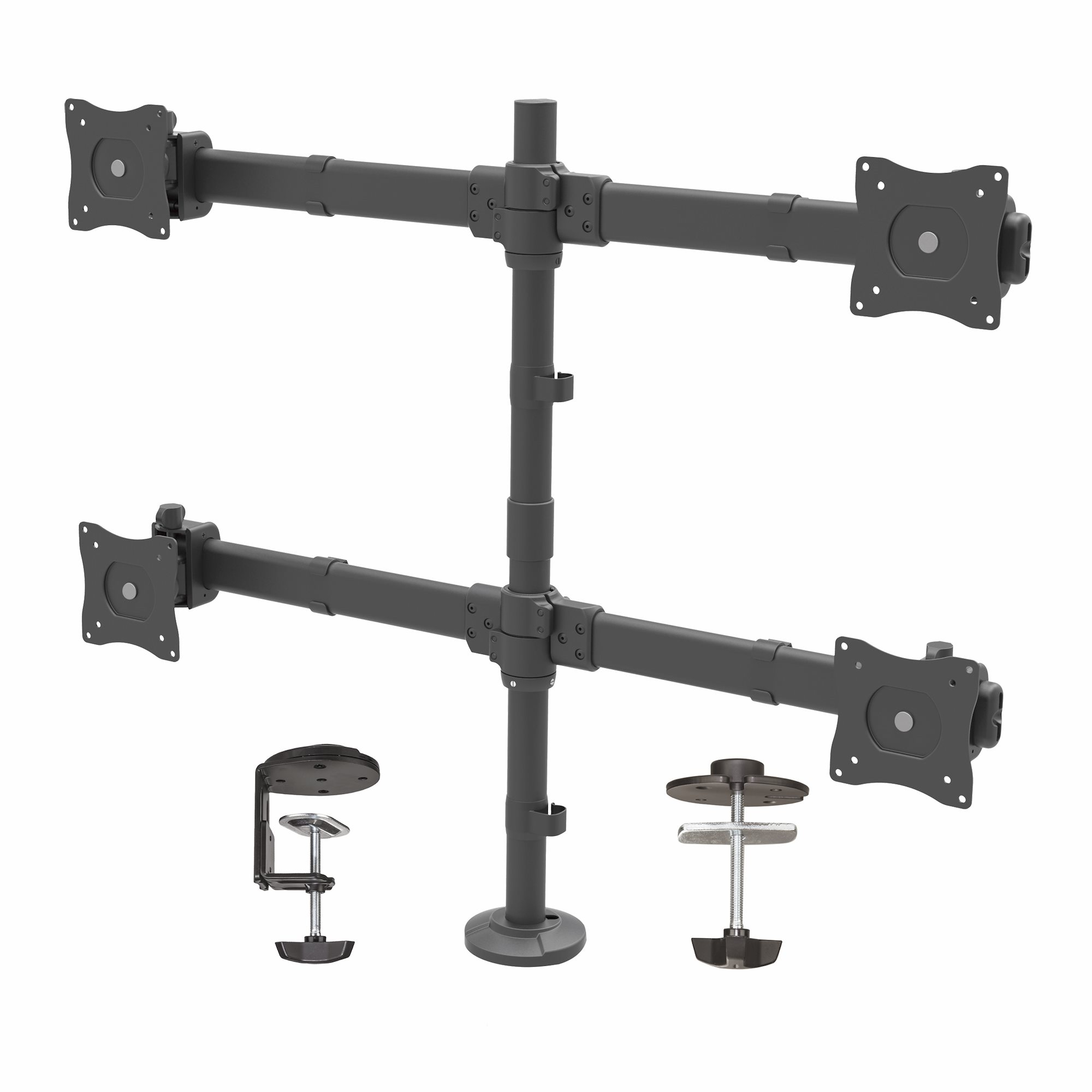 Image of StarTech.com Desk Mount Quad Monitor Arm - Ergonomic VESA 4...