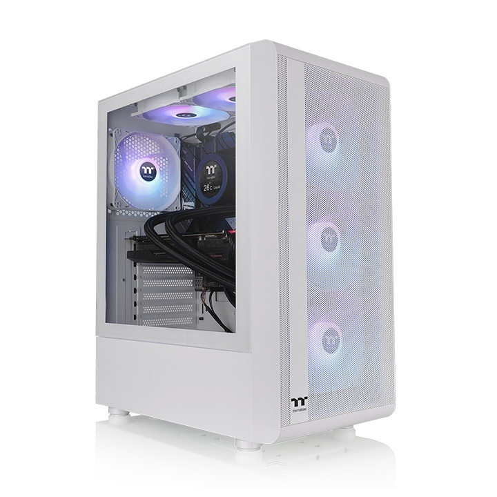 Image of Thermaltake S200 TG ARGB Midi Tower White