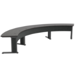 Middle Atlantic ForumTM Arc Table for up to 7 People, 30" Seated Height, Dark Finish