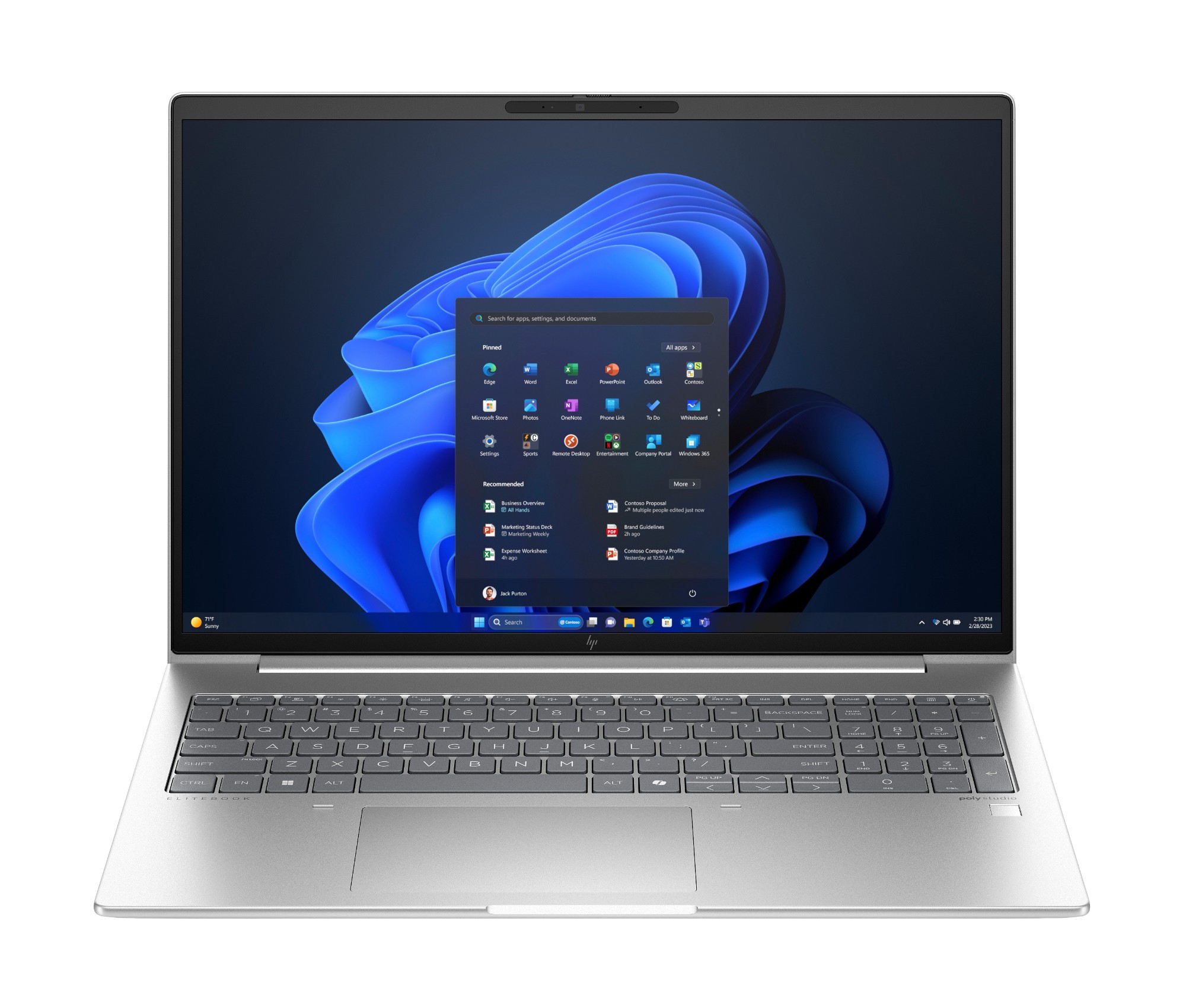 HP EliteBook 665 G11 AMD Ryzen™ 5 7535U Laptop 40.6 cm (16") WUXGA 16 GB DDR5-SDRAM 512 GB SSD Wi-Fi 6E (802.11ax) Windows 11 Pro Silver