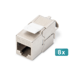Digitus CAT 6A Keystone Module, shielded, toolfree Modul - 8 pcs.