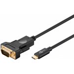 Goobay 79293 video cable adapter 1.8 m VGA (D-Sub) USB Type-C Black