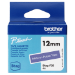 Brother BTAG-F35 DirectLabel-etikettes white on violet 12mm x 4m for Brother Btag 12mm