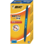 BIC 8373982 ballpoint pen Blue Clip-on retractable ballpoint pen 12 pc(s)