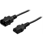 Deltaco DEL-113B power cable Black 5 m C14 coupler IEC C13