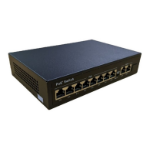 FDL 8 PORT PoE + 2 UPLINK GIGABIT PoE+.DESKTOP SWITCH - 120W