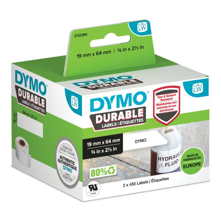 Image of DYMO LabelWriter Durable Labels - 19 x 64mm