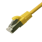 Cablenet 0.5m Cat6a RJ45 Yellow U/FTP LSOH 30AWG Slim Snagless Booted Patch Lea