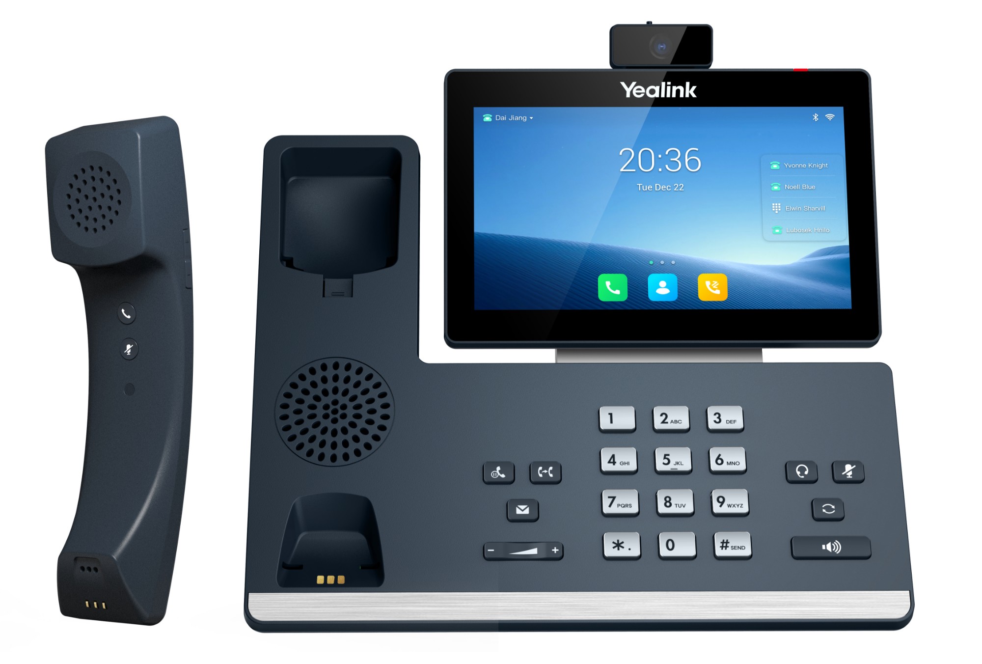 1201606 YEALINK SIP-T58W Pro with camera - VoIP-Telefon - mit Bluetooth-Schnittstelle mit Rufnummernanzeige