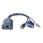 Lindy MC5 Computer Access Module USB & VGA & Audio KVM cable 0.2 m Blue