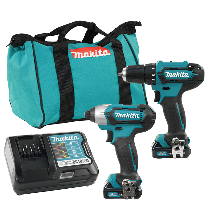Makita CLX224X combokit med motordrivna verktyg Batteri