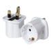 Maplin Schuko Plug to 3 Pin UK Mains Plug Converter 13Amp Travel Adaptor - White