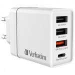 Verbatim USB Wall Charger 30W, White