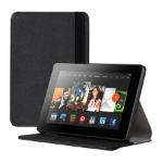 i-Blason Slim Lightweight Leather Hard Shell Case 7" Folio Black