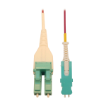 Tripp Lite N823L-02M-MG InfiniBand en Glasvezelkabel 2,01 m SN LC OFNR Aqua-kleur, Magenta, Wit