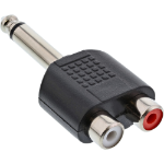 InLine Audio Adapter 6.3mm jack male mono / 2x RCA female