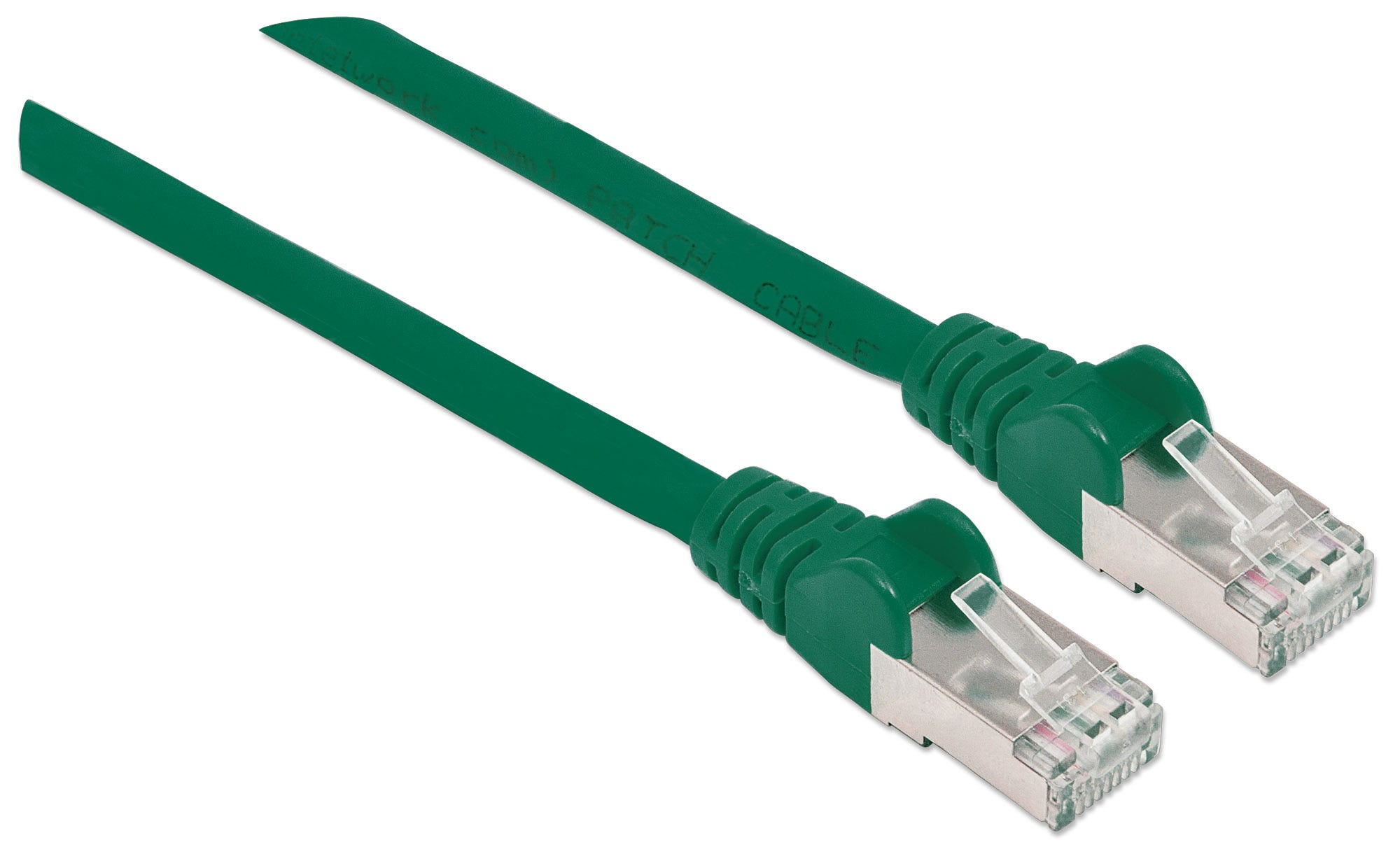 Провода 30. Коммутационный шнур категории 6a s/FTP, LSZH. Panduit stp6x3mbu s/FTP. SF/UTP, rj45 - NC. Бело-зеленый кабель.