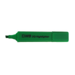 ValueX Flat Barrel Highlighter Pen Chisel Tip 1-5mm Line Green (Pack 10) - 844004