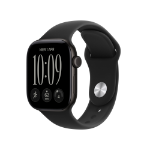 Apple Watch Series 12 GPS + Cellular 42mm Black Aluminium Case with Black Sport Band - S/M