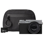 Praktica DZ21 Digital Camera 21MP CMOS Sensor 16x Digital Zoom Flip LCD 4K Video - Black - Camera + 16GB MicroSD Card + Compact Case