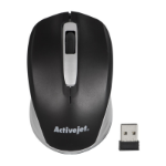 Activejet AMY-313 wireless computer mouse (optical; 1200 DPI; black)