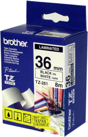 Image of Brother Gloss Laminated Labelling Tape