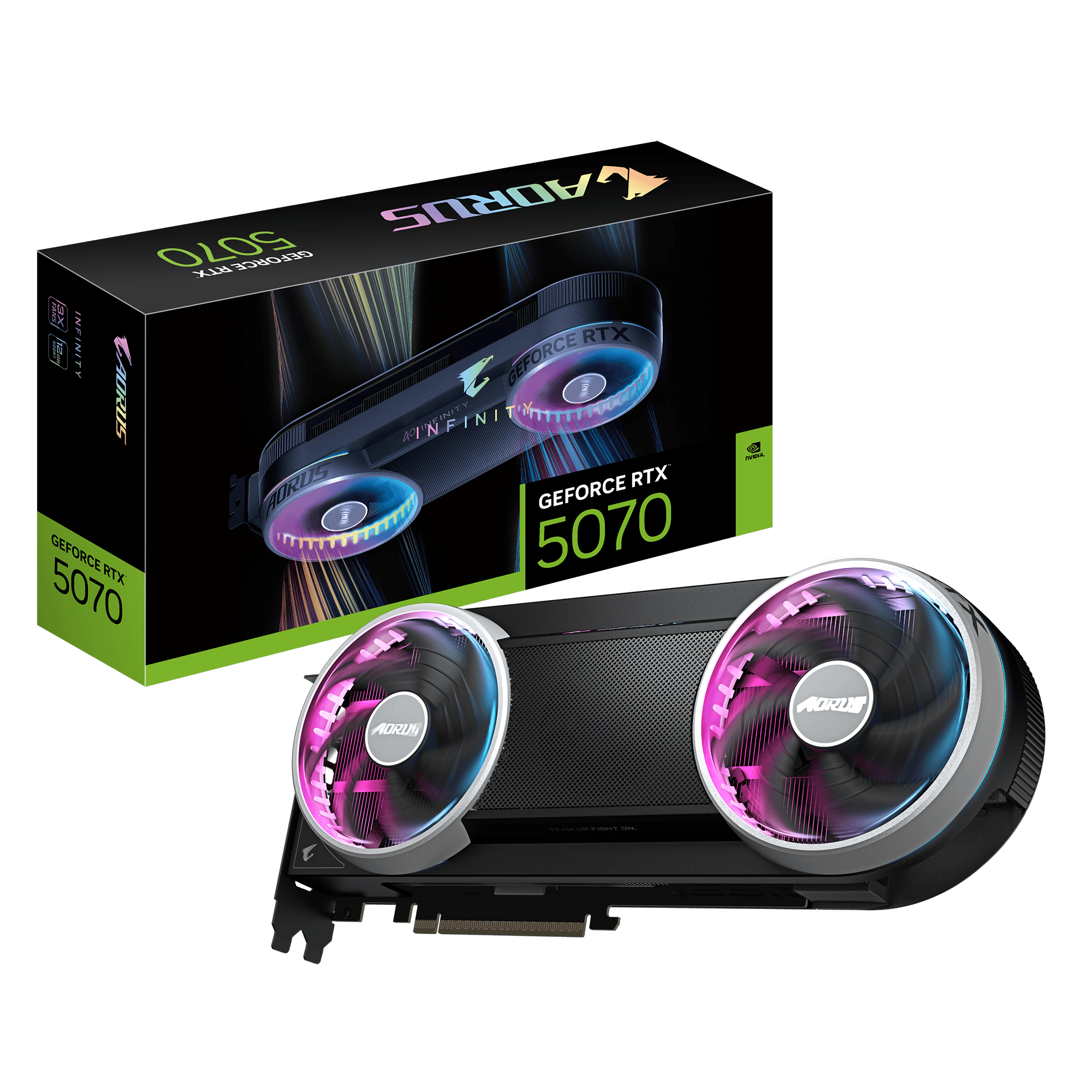 GIGABYTE AORUS GeForce RTX 5070 INFINITY 12G Graphics Card