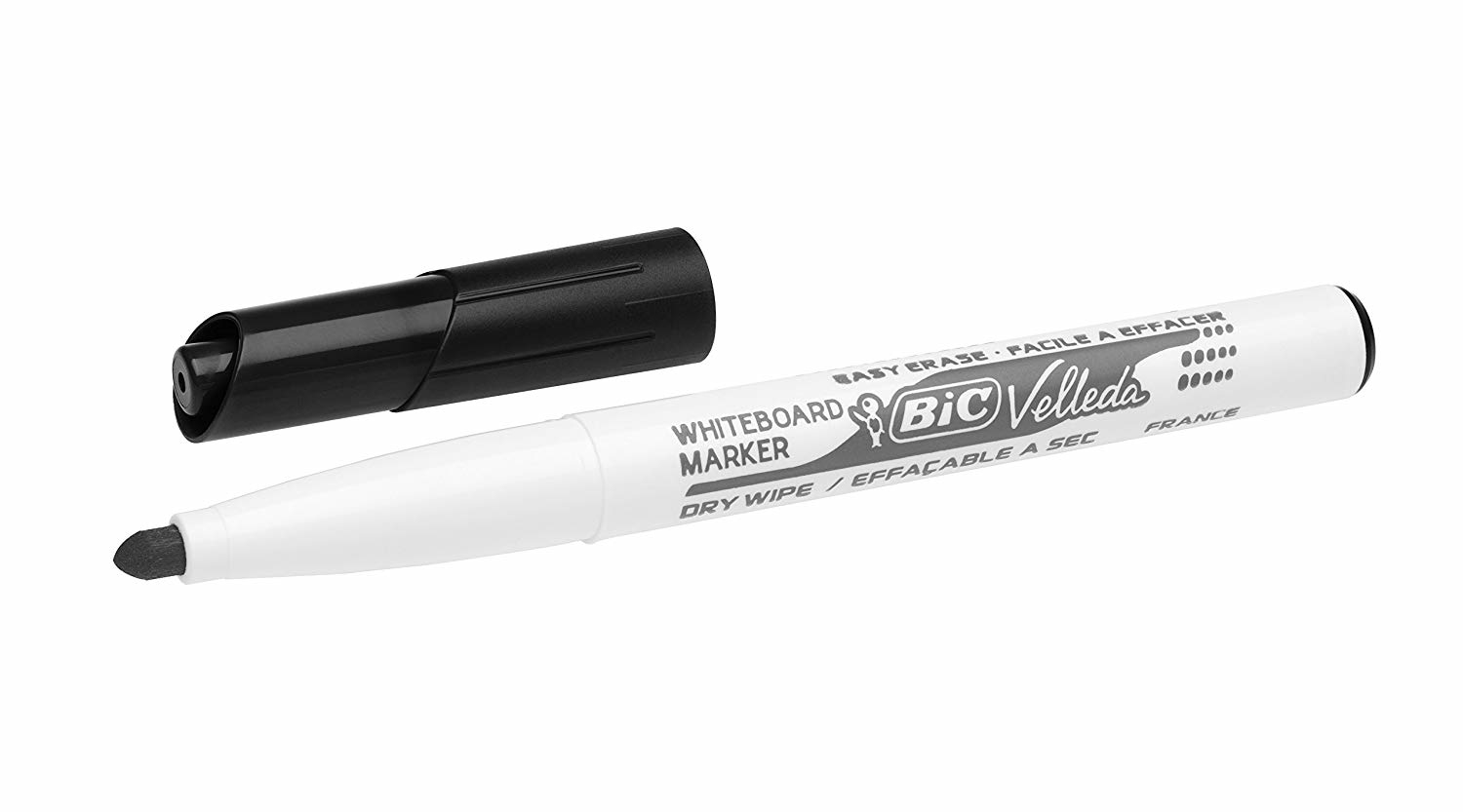 Image of BIC Velleda 1741 marker 12 pc(s) Bullet tip Black