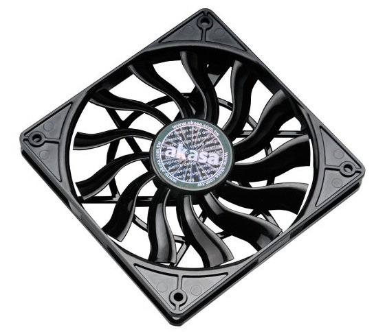 Image of Akasa AK-FN078 computer cooling system Computer case Fan 12 cm Black