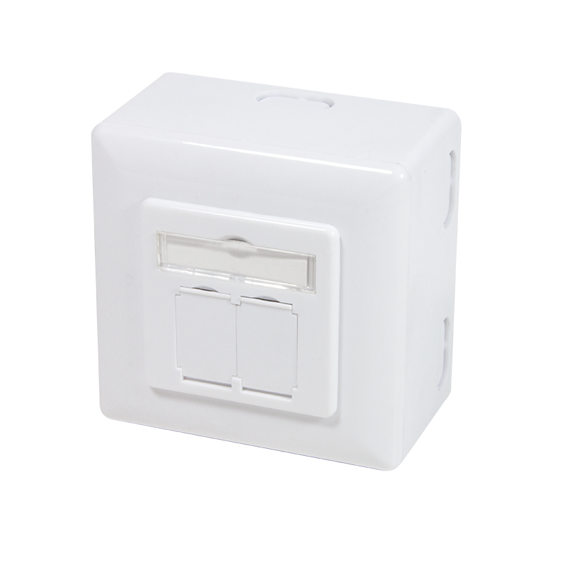 Photos - Household Switch LogiLink NP0039A socket-outlet RJ-45 Metallic. White 
